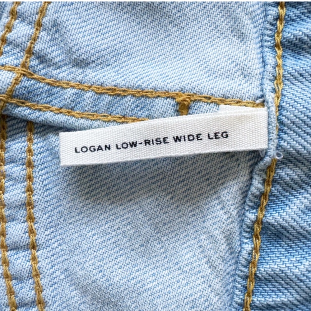 rag & bone Logan Featherweight Mid Rise Wide Leg Jeans size 26 - Picture 2 of 7